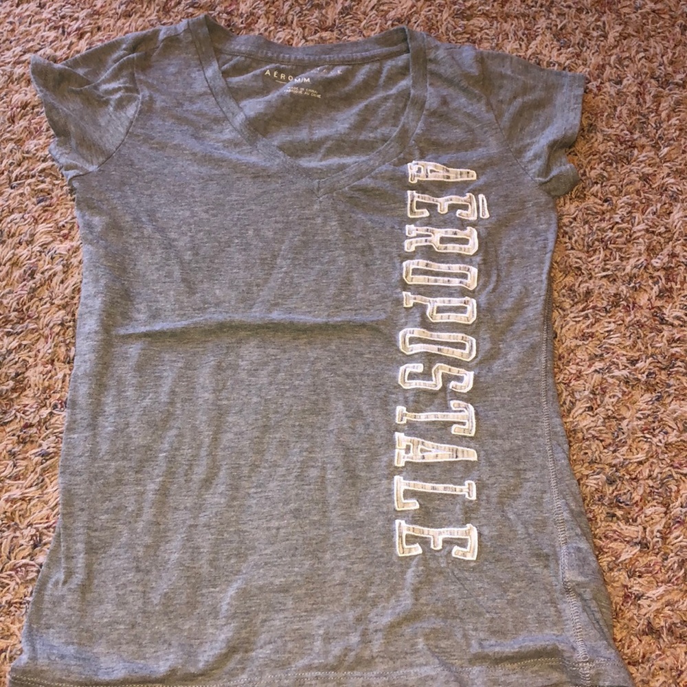 Gray short sleeved Aeropostale shirt